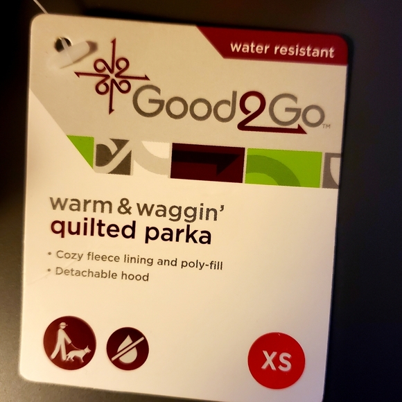 Water Resistant Quilted Parka Dog XS - Picture 3 of 4